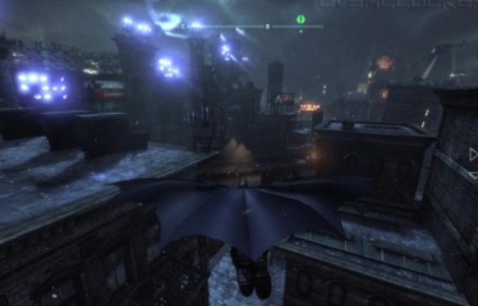 Скольжение на стене в игре Batman: Arkham City