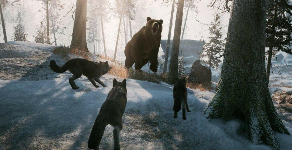 Медведь из игры Winter Survival Simulator